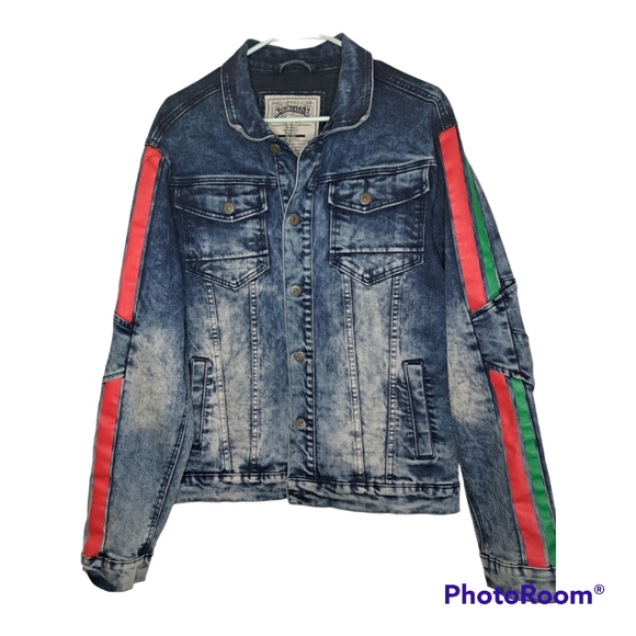 Mens Smoke Rise Jean Jacket Size L - Picture 3 of 14